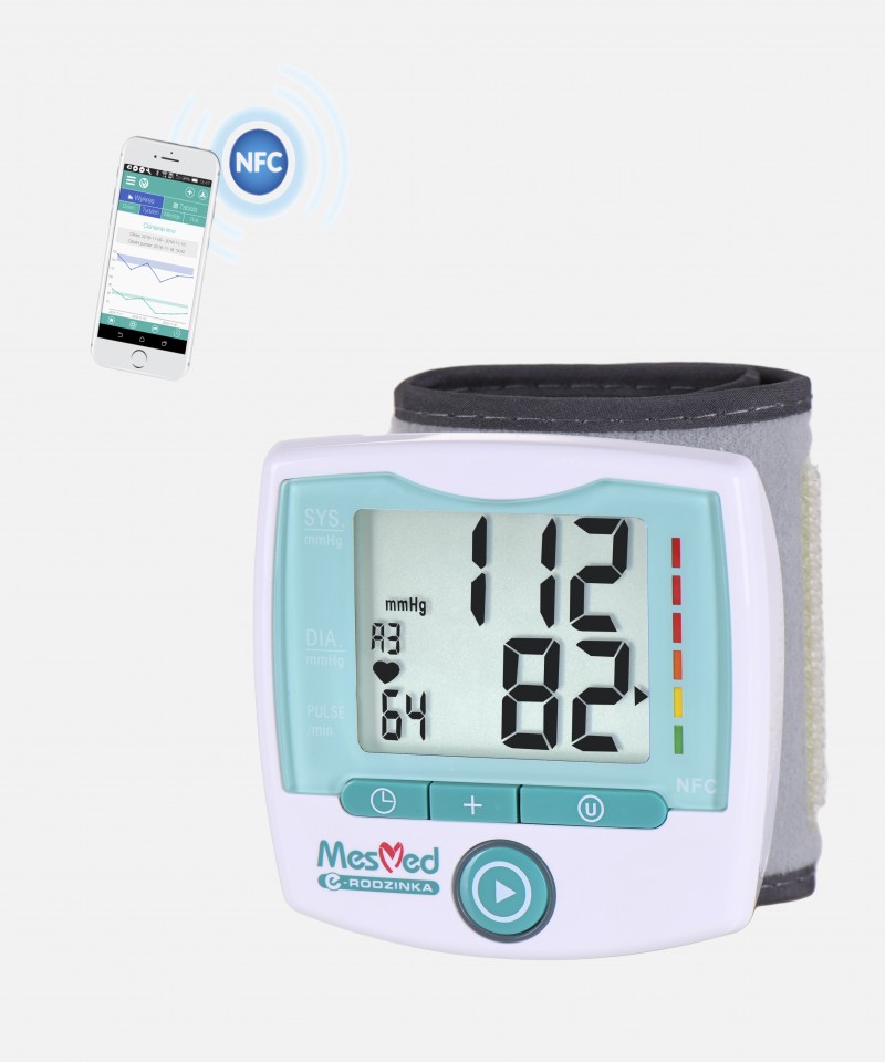 Ciśnieniomierz nadgarstkowy MesMed MM-245 NFC Erinte