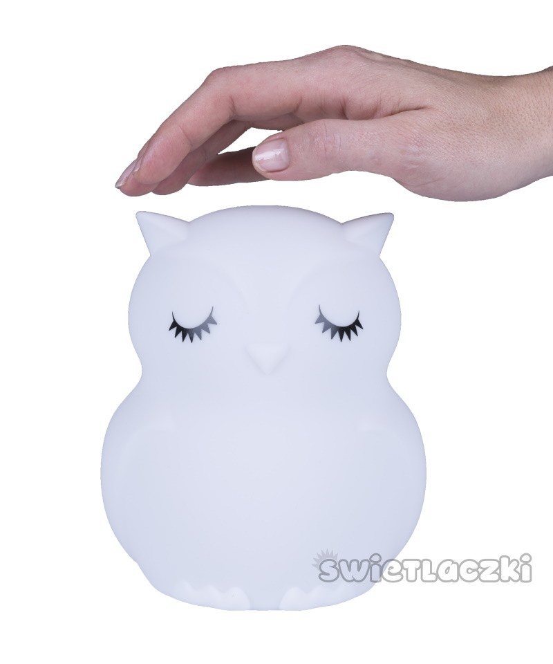 Lampka silikonowa Sówka zmieniająca kolory